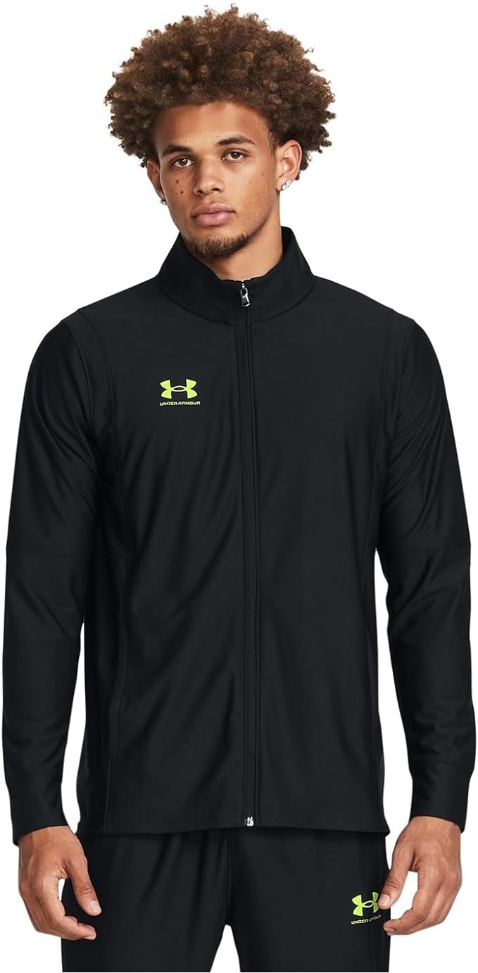 UNDER ARMOUR - BLACK/VOLT POLY TRACKSUIT