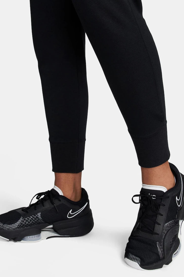 NIKE WOMENS DRI-FIT FLEECE JOGGERS - BLACK