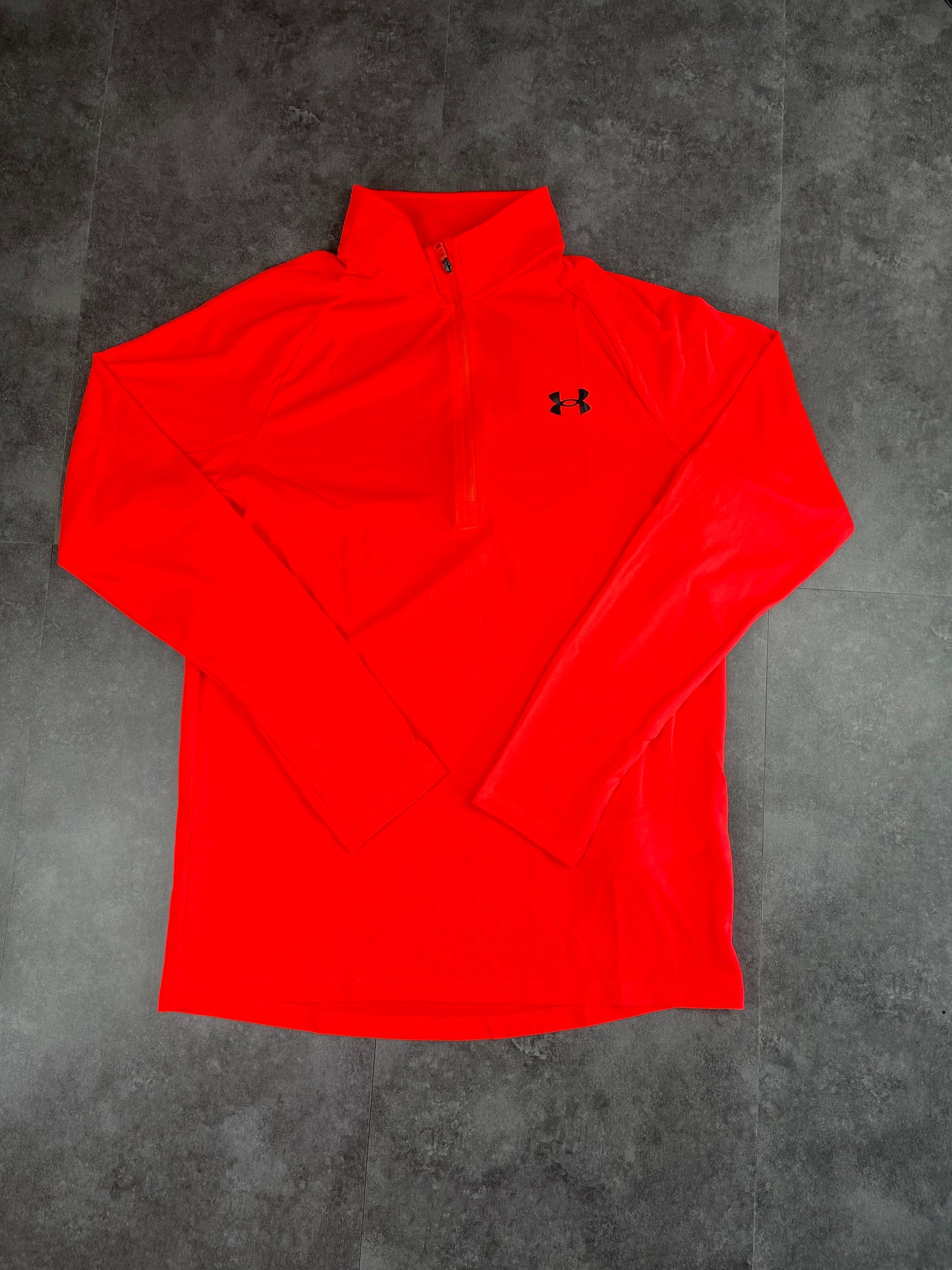 UNDER ARMOUR 1/4 ZIP - CRIMSON