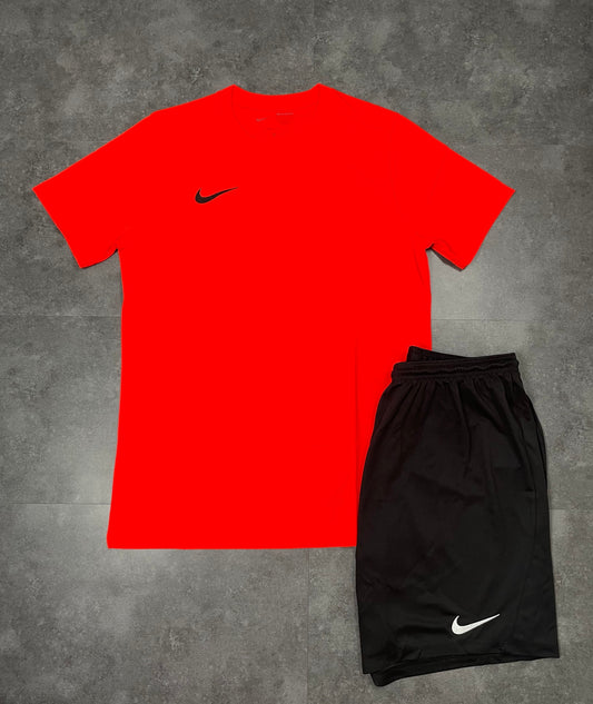 NIKE DRI FIT SET - CRIMSON/BLACK