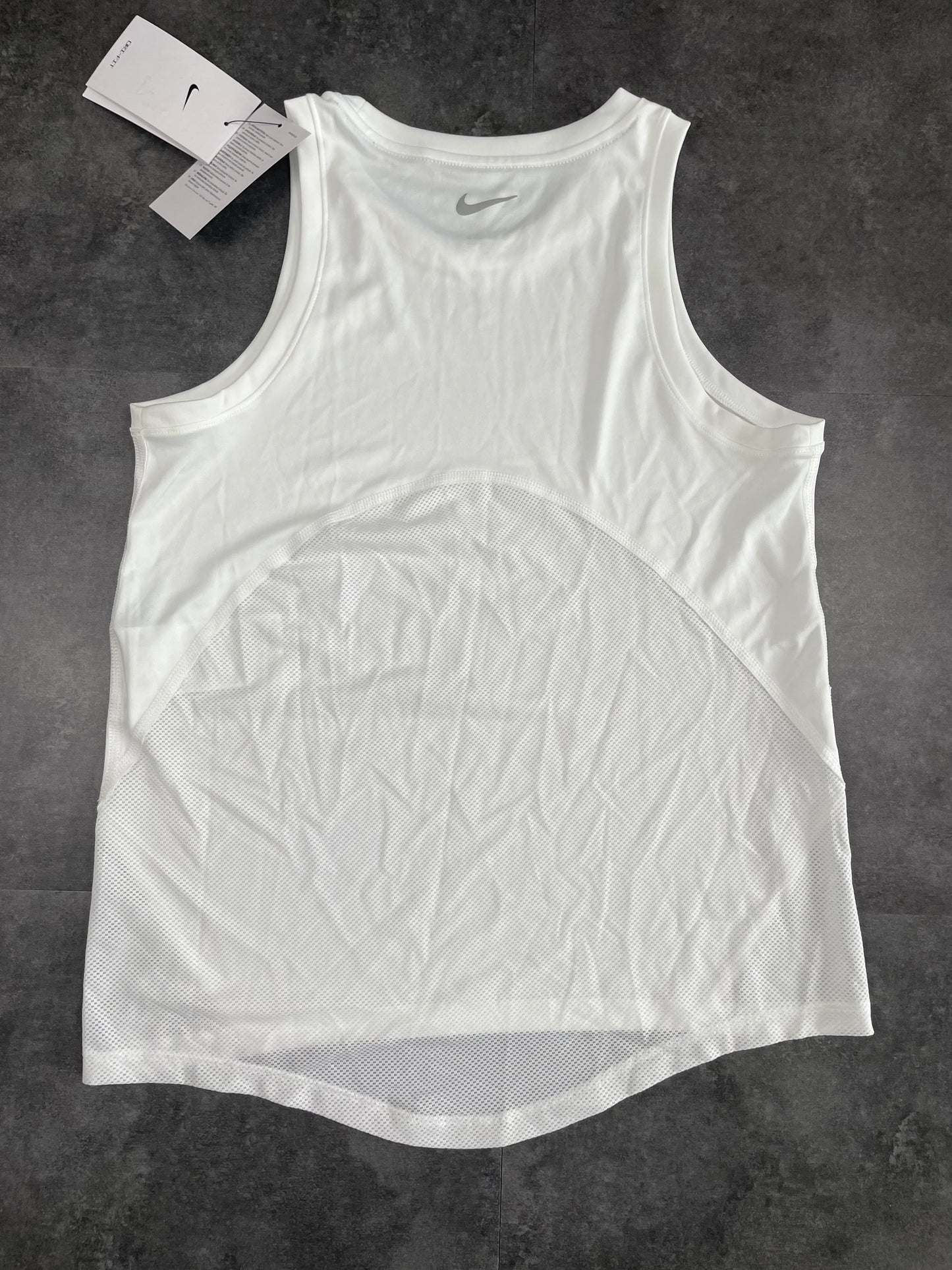 NIKE WOMENS RUNNING VEST - WHITE