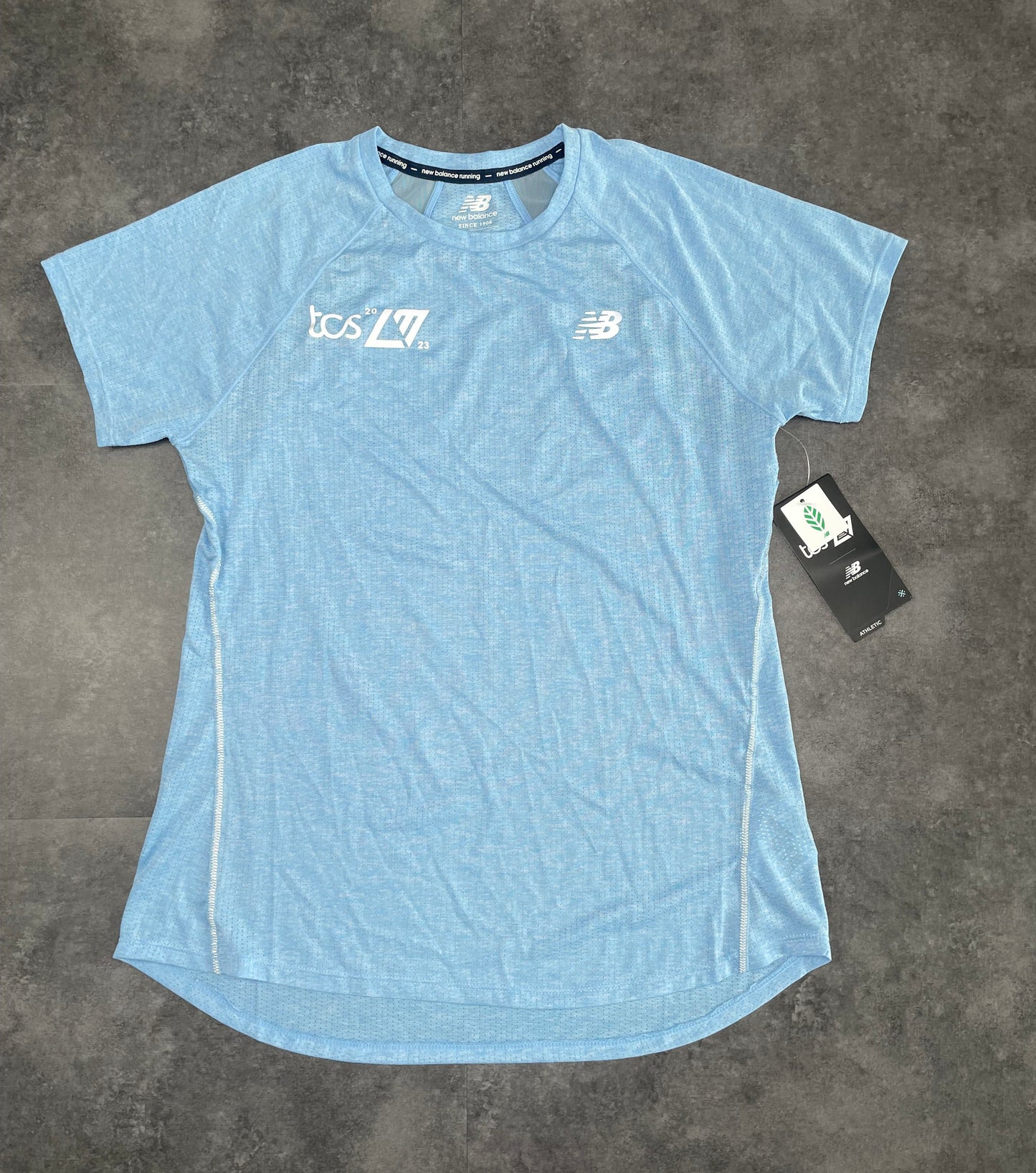 NEW BALANCE WOMENS T SHIRT - SKY BLUE