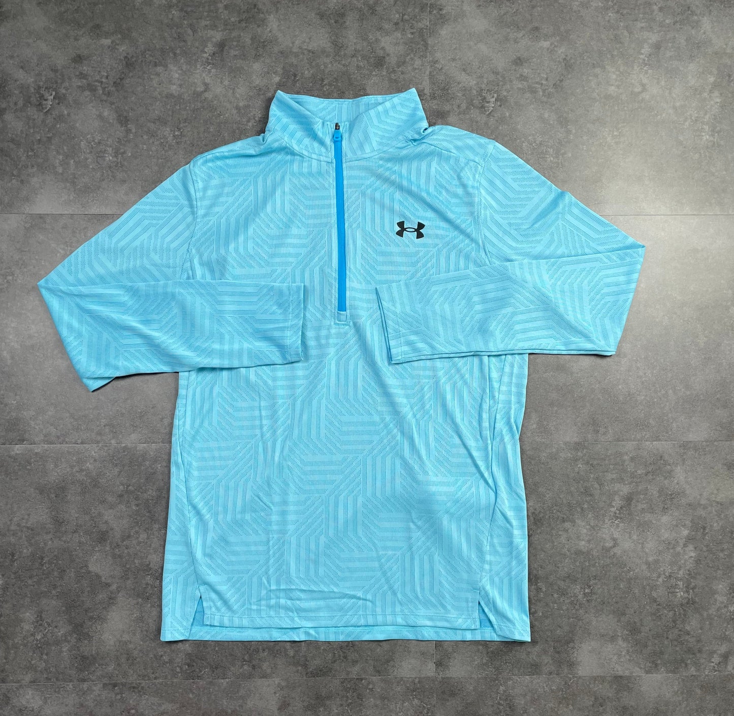 UNDER ARMOUR GEOTESSA 1/4 ZIP - SKY BLUE