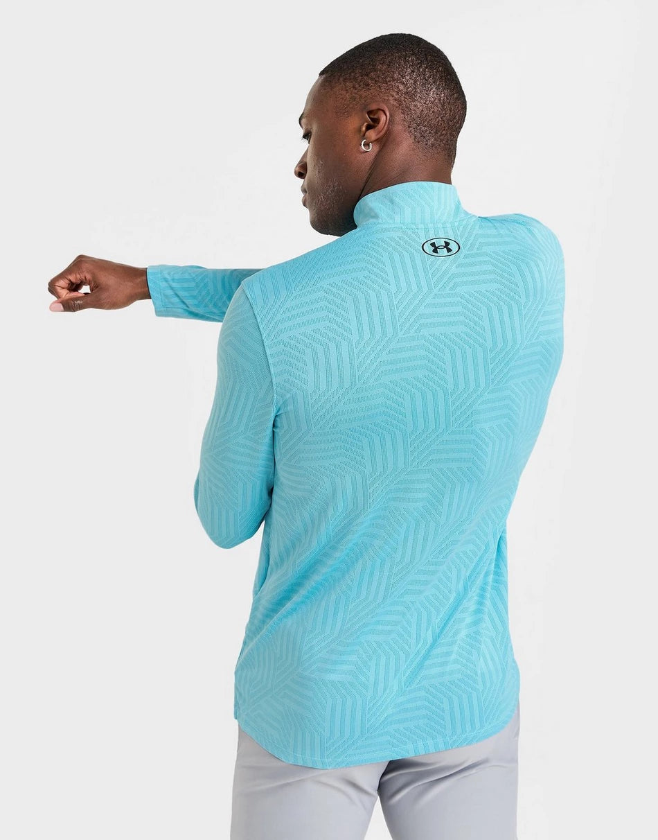 UNDER ARMOUR GEOTESSA 1/4 ZIP - SKY BLUE