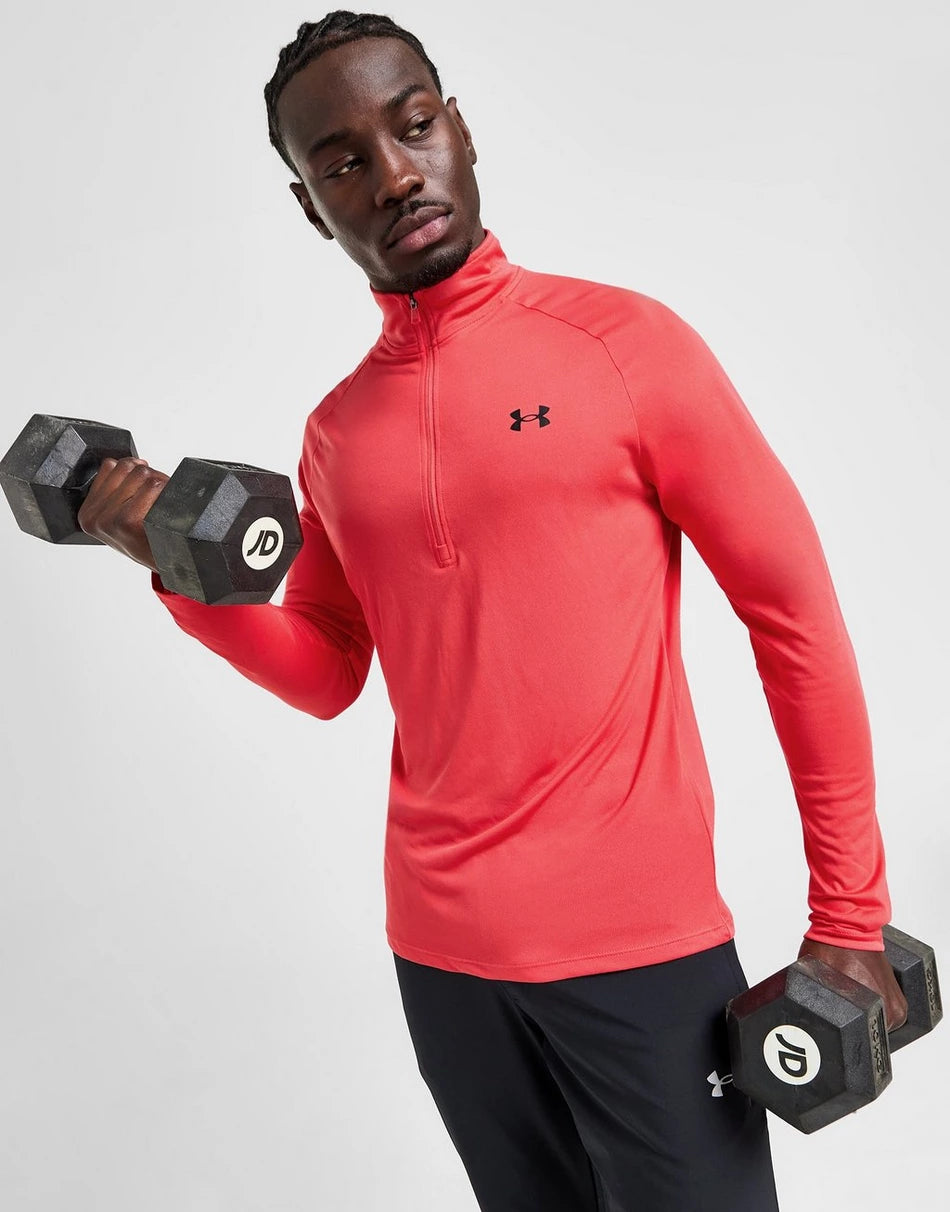 UNDER ARMOUR 1/4 ZIP - CRIMSON