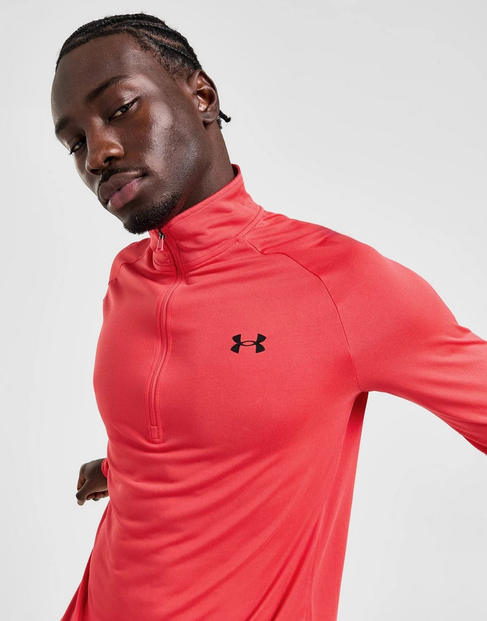 UNDER ARMOUR 1/4 ZIP - CRIMSON