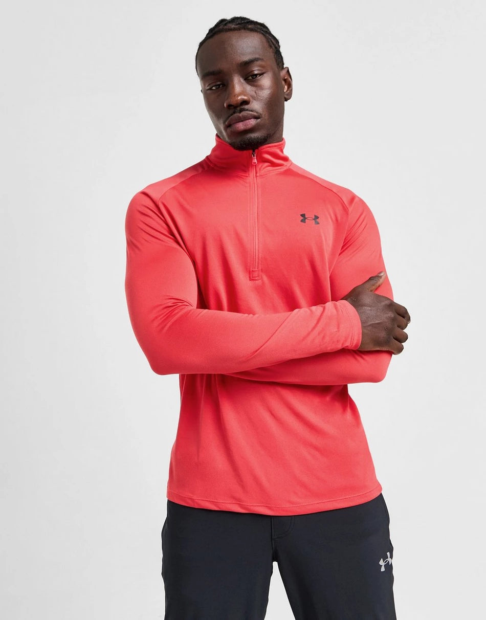 UNDER ARMOUR 1/4 ZIP - CRIMSON